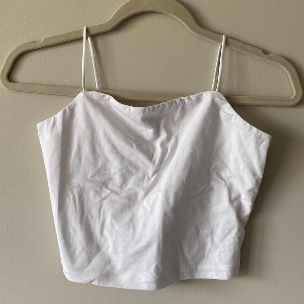 Everlane The Cropped Square-Neck Cami NWOT